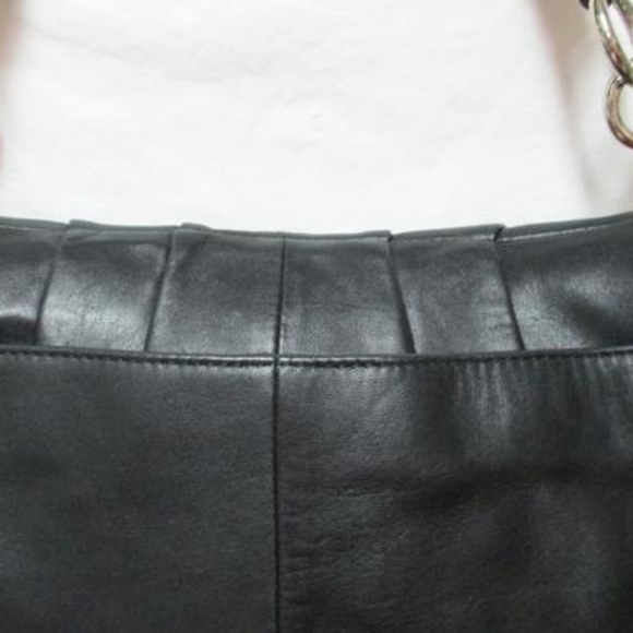 CLASSIC BLACK LEATHER SMALL COACH BAG Style F17217 - Picture 6 of 10